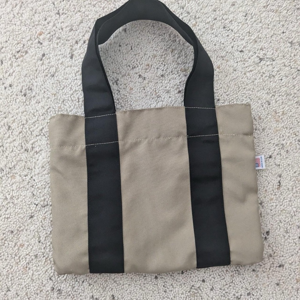 Stylish Black and Tan Tote Bag